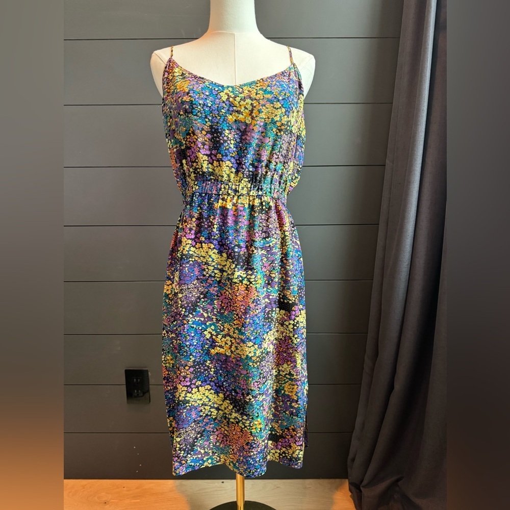 Twelfth Street By Cynthia Vincent COOP Barneys NY Colorful Floral Silk Dress